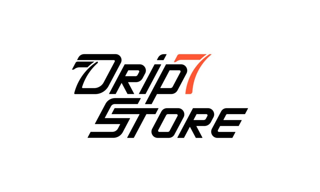 drip7 store logo vertical black