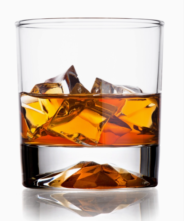 whiskey decanter & 4 whiskey glasses set airtight stopper