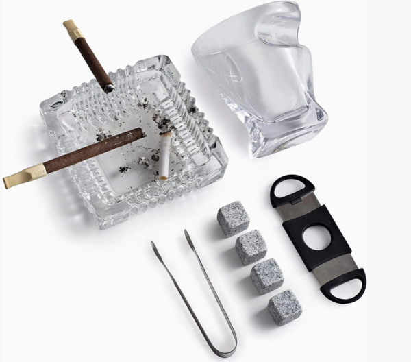 cigar whiskey glass set